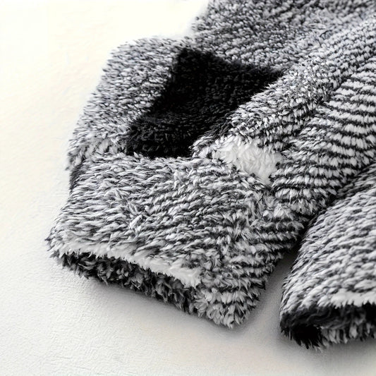 European And American Autumn And Winter Plaid Pattern Imitation Fur Men's Break